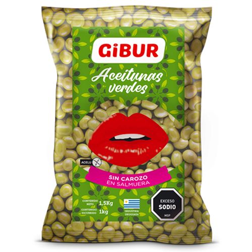 Aceitunas GIBUR sin carozo 1 kg