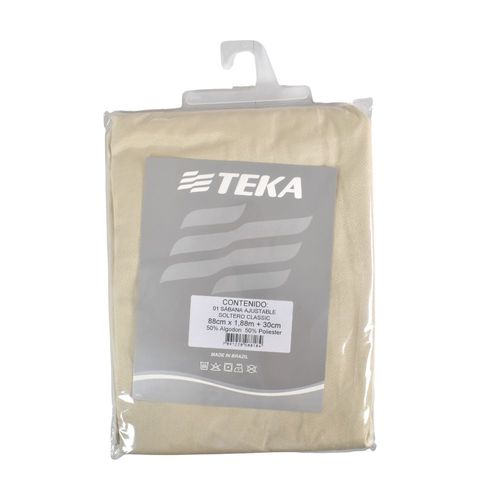Sábana Ajustable Twin CLASSIC Beige 88 x 188+30 cm