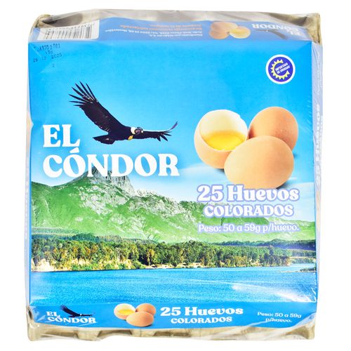 Huevo Color x 25 EL CONDOR 25 un.
