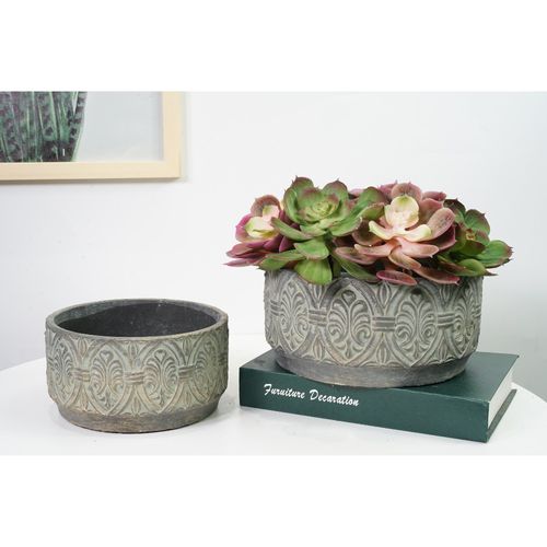 Maceta de cemento 21x10,5 cm