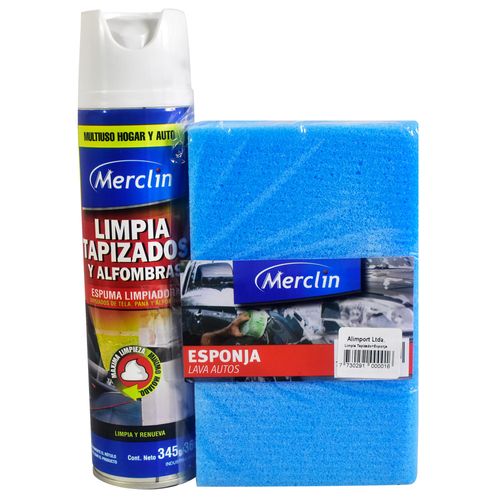 Espuma Limpia Tapizado 360 cc + Esponja MERCLIN