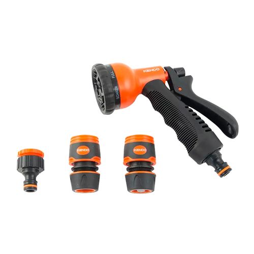 Juego de 4 Pistolas Rociadoras plásticas con 8 Patrones KENDO