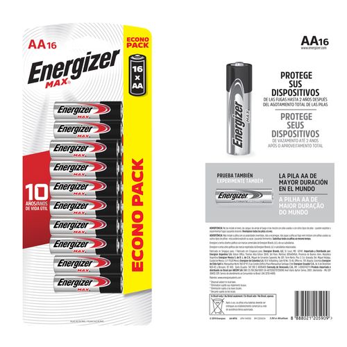 Pila ENERGIZER AA x 16 un.