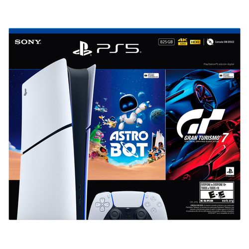 Consola PS5 Hw Digital Slim GT7/Astro Bot - 825 Gb