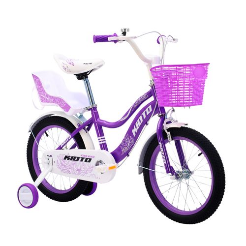 Bicicleta KIOTO Rod.16 violeta y blanca