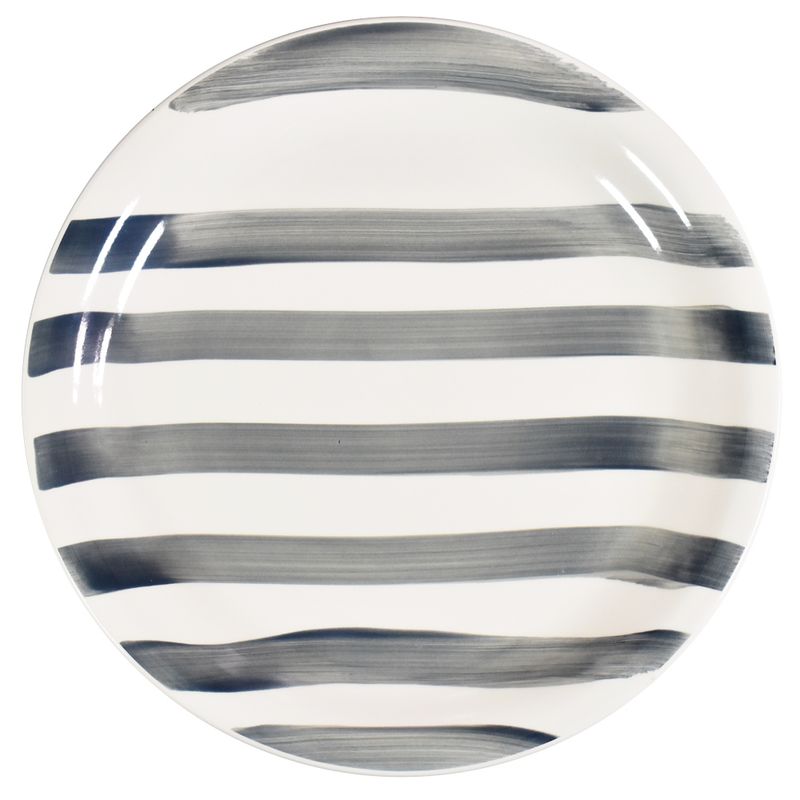 Plato-llano-26.8-cm-ceramica-rayas-gris