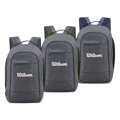 Mochila WILSON con Portalaptop 19 Pulgadas Grisin Negro