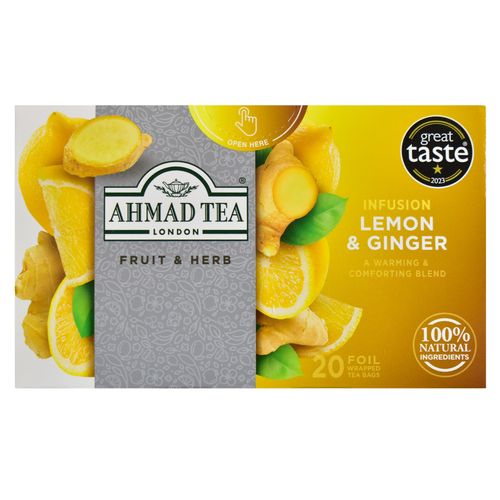 Té Lemon y Ginger AHMAD 20 Sobres