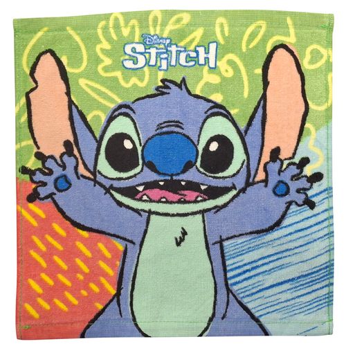 Toalla Social Velour 30x30 cm Stitch Celeste