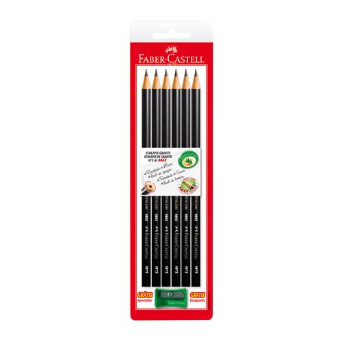 Lápices FABER CASTELL grafito x 6 un.